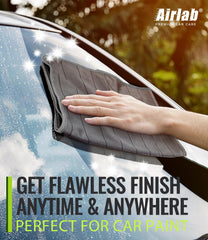 Pack of four towels for auto and home cleaning.