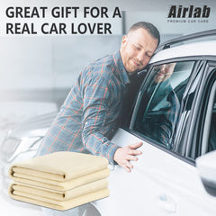 Airlab leather chamois comes with care tips for longevity