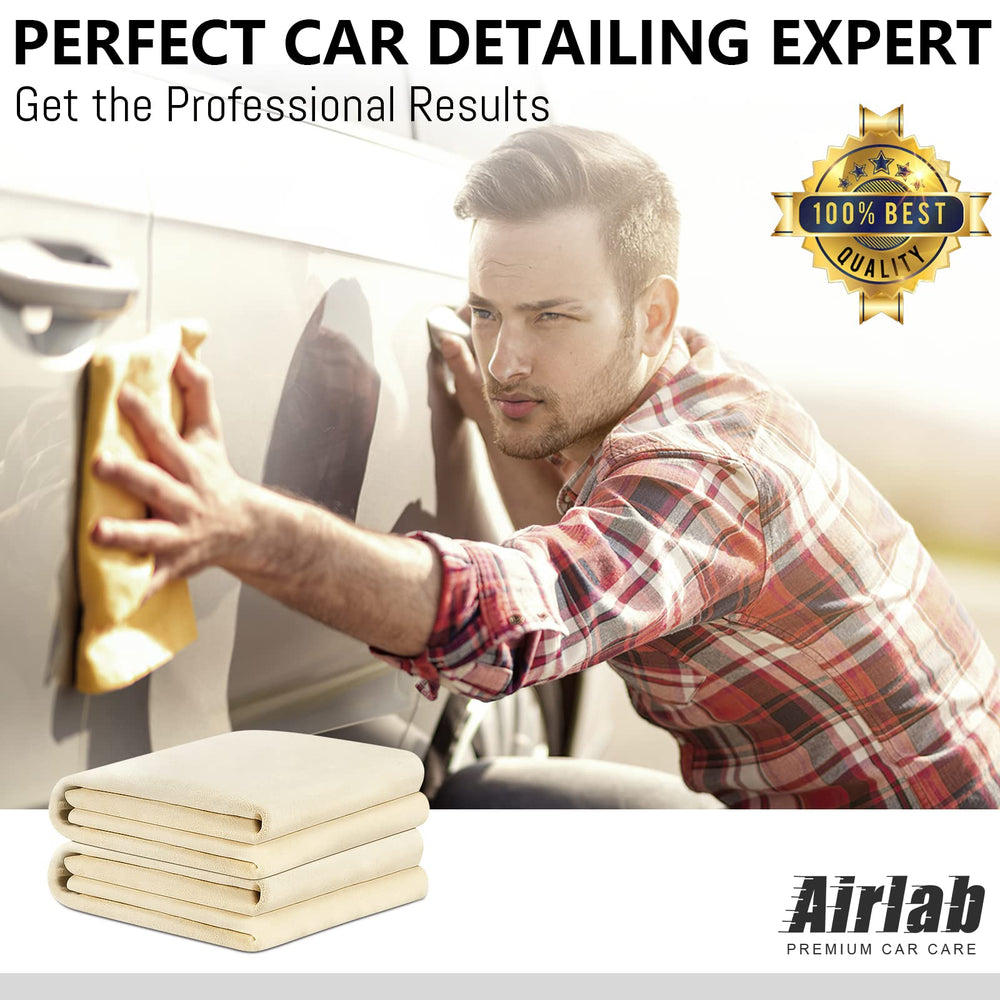 Airlab chamois used for car, boat, or windows detailing