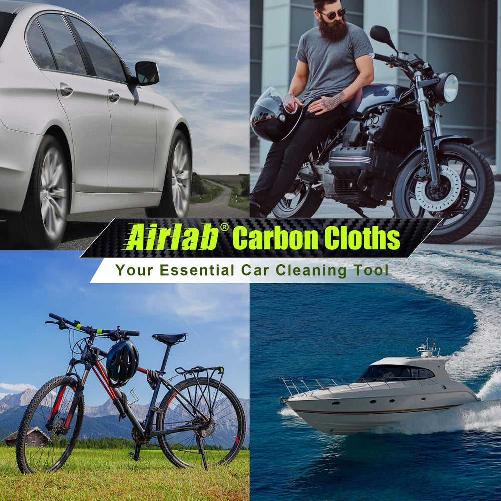 Airlab pack-two towels offer versatile use for washing and polishing.