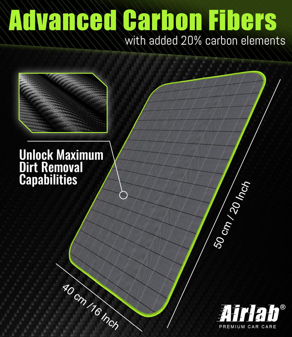 Airlab detailing cloth buffs surfaces smoothly without leaving lint.