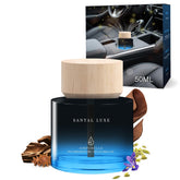 AirPurelle spicy sandalwood 50ml bottle releases a refined car fragrance.