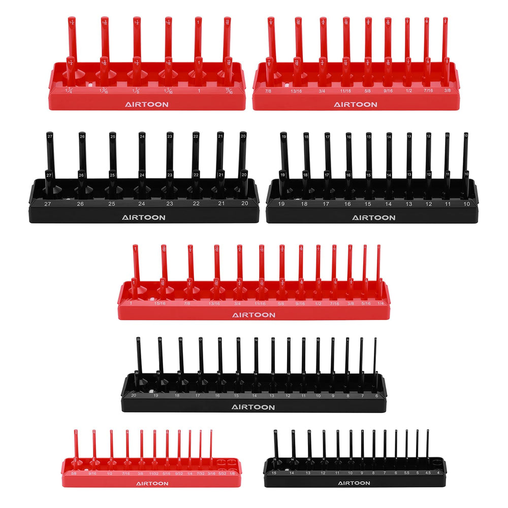 AirToon socket trays fit in your toolbox drawer and keep sockets neatly organized by size.
