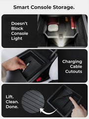 AirVOLT cable routing holes simplify charging cables in Model Y.