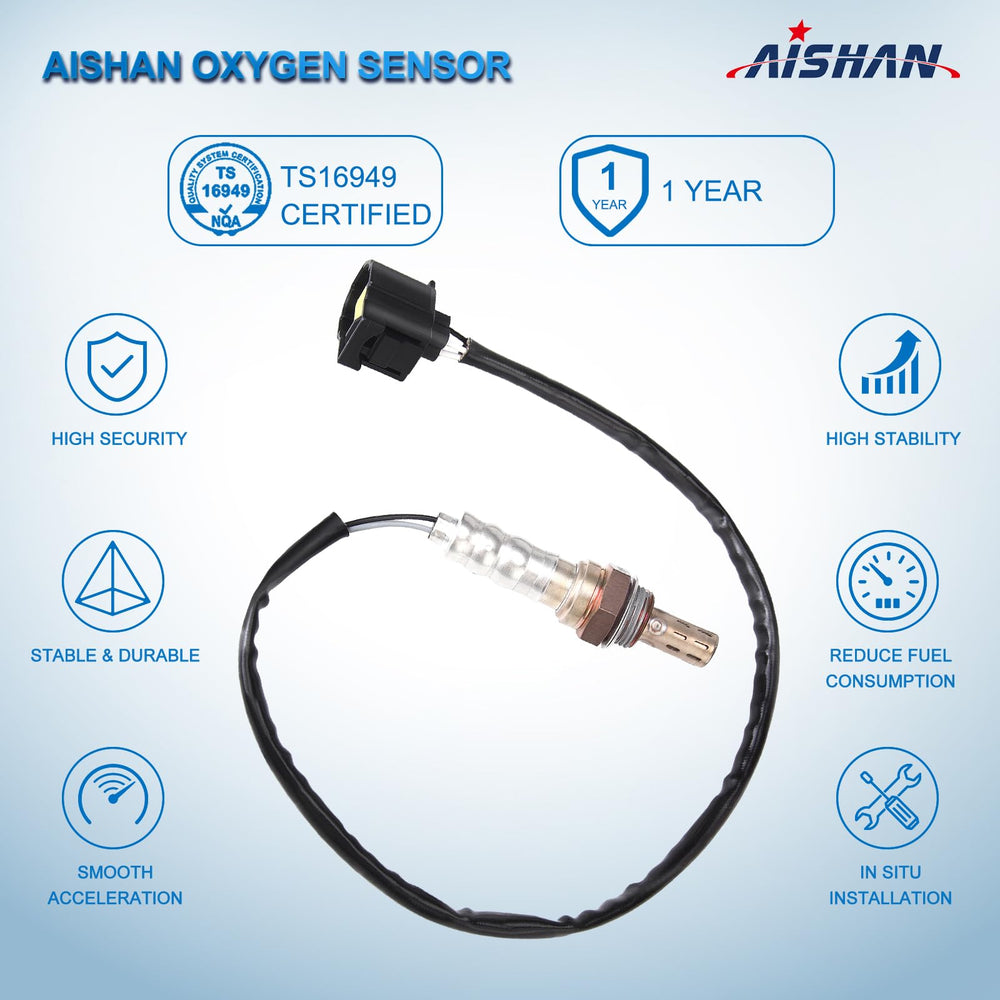 AISHAN oxygen sensor packaging box showcases compatibility and ready-to-install parts