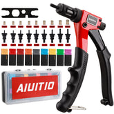 AIUITIO 8-inch rivet nut tool in use in tight spaces for rivet installs