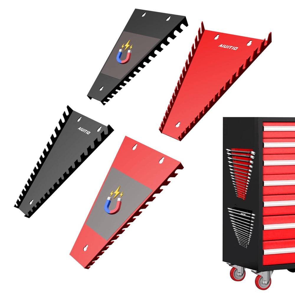 AIUITIO wrench organizer tray with 64 slots for quick access to wrenches