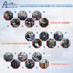 AiYiGu 17-inch shock strut with 2-year service guarantee.