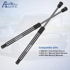 AiYiGu 4550 front hood strut extended length showing opening clearance