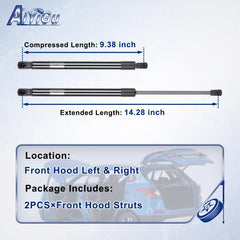 AiYiGu 6020 right front hood strut ensures smooth, controlled opening.