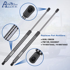 AiYiGu 6339 hood struts assembly offers durable MDX front lift replacement.