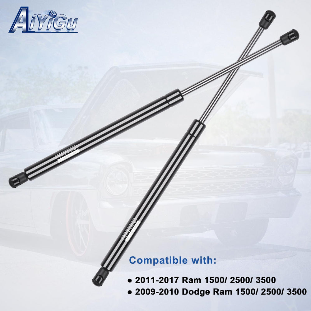 AiYiGu 6659 hood lift arm compressed, compact profile for storage.