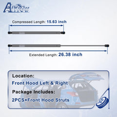 AiYiGu 6757 front hood struts right side for reliable hood opening.