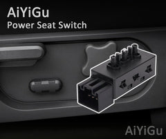 AiYiGu 6-way seat switch front panel detail with sturdy build