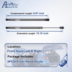 AiYiGu front hood strut right offers reliable support during hood opening.