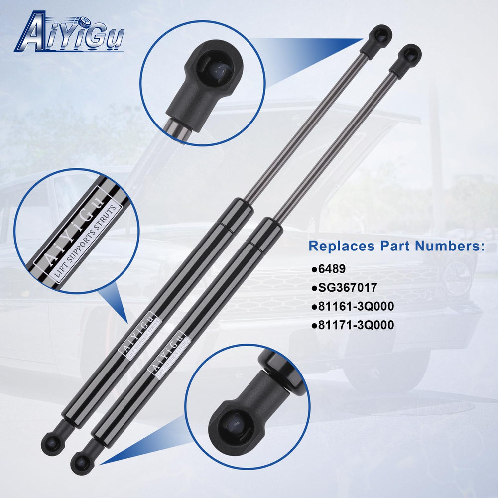 AiYiGu extended length 15.13 inches for full hood access