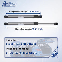 AiYiGu Honda Accord front hood strut right side delivers smooth operation.