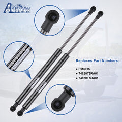 AiYiGu PM3315 right hatch shock installed on Honda Fit for support