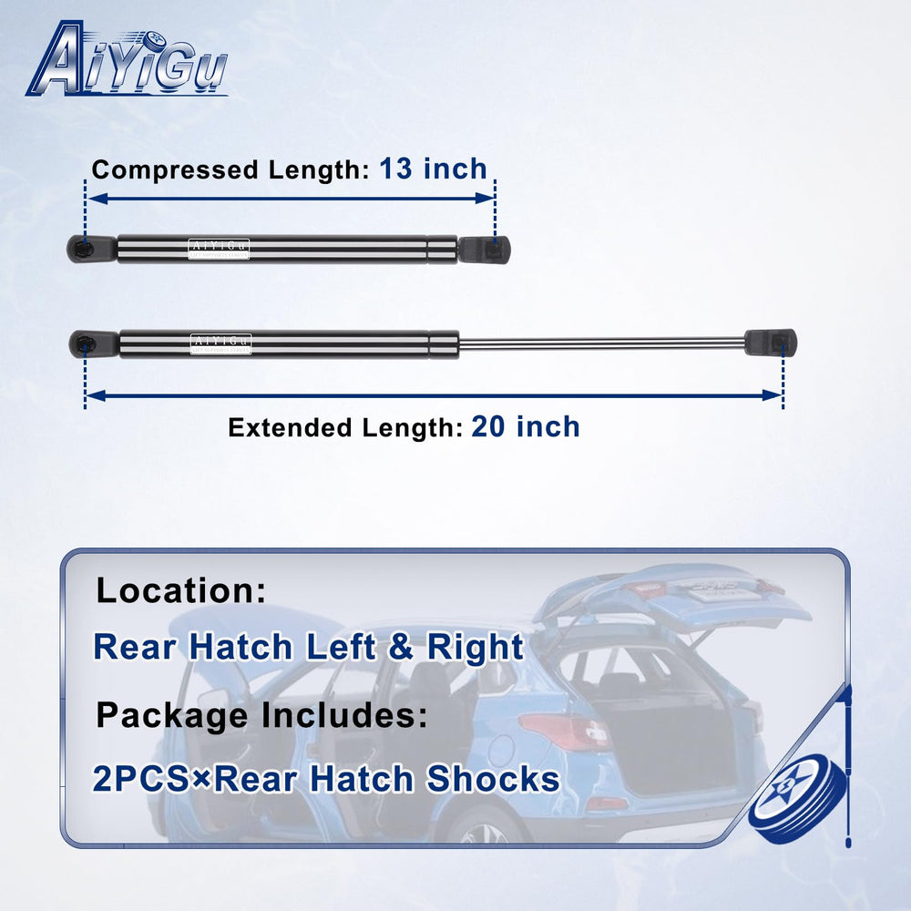 AiYiGu rear hatch shock right side enhances controlled hatch open for 350Z