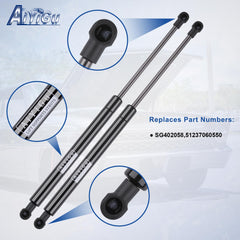 Pair of AiYiGu SG402058 hood shocks replaces OEM SG402058 for a precise fit