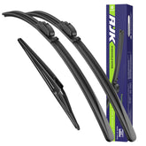 AJK Kona front and rear wiper blades for all-weather performance.