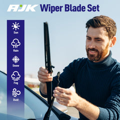 AJK Malibu front wiper blades install easily