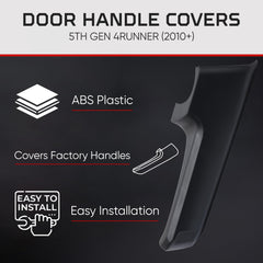 AJT Design ABS plastic rear door handle cover provides lasting interior protection.