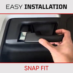AJT Design made-in-usa rear door handle cover reflects quality interior detail.