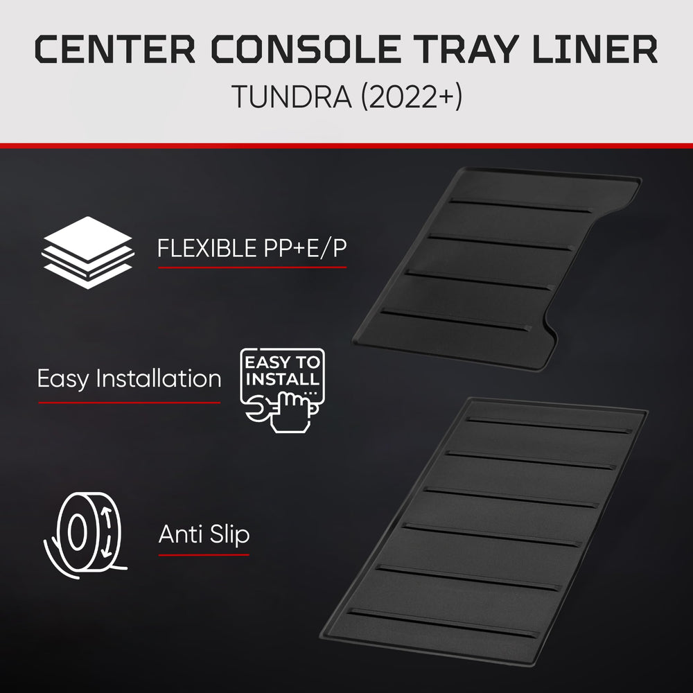 AJT DESIGN OEM-style center-console liner for a seamless look.