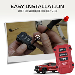 AJT DESIGN replacement fob case assembly shows easy install
