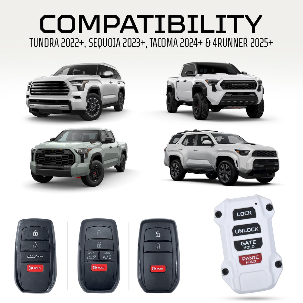 AJT DESIGN replacement fob for Tundra 2022 demonstrates secure OEM-quality fit