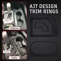 AJT DESIGN shift gate trim ring for Toyota Tundra adds a clean, durable finish.