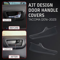 AJT DESIGN Tacoma door handle cover rear-left in black adds rugged style