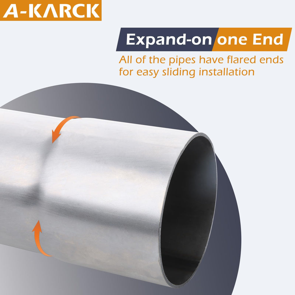 A-KARCK mild steel exhaust pipe offers rugged DIY durability