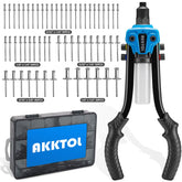 AKKTOL rivet gun kit 13-inch two-handed design for easy rivet fastening