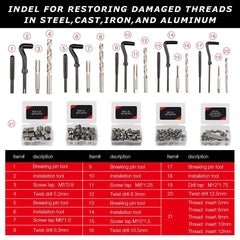 AKM 338Pc thread repair kit inserts for durable thread restoration