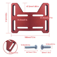 AKSGKGQ engine mount with adjustable slots shown for precise clutch alignment.