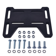 AKSGKGQ mini bike engine mount plate with adjustable slots for versatile installation.