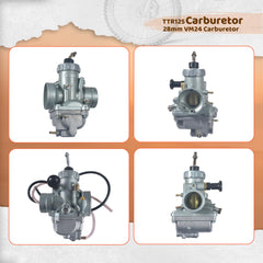 AKSGKGQ TTR125 28mm carburetor bottom view showing intake connections