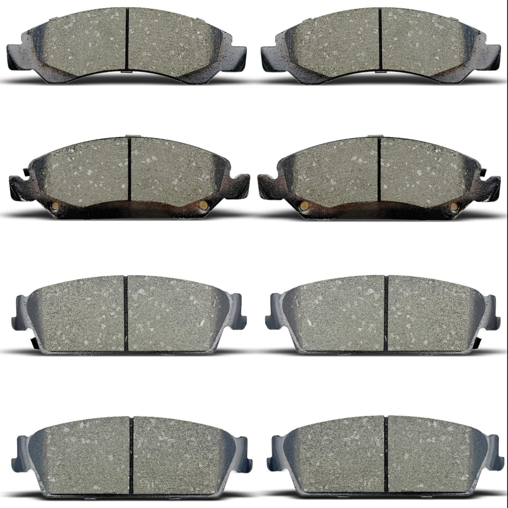 ALADICHE brake pads front-rear set view showing universal compatibility.