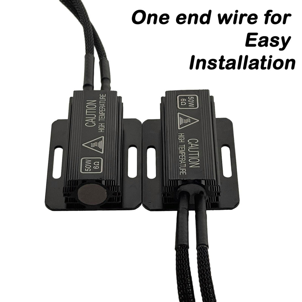Alady hot surface warning resistors mounted on metal for safe installation