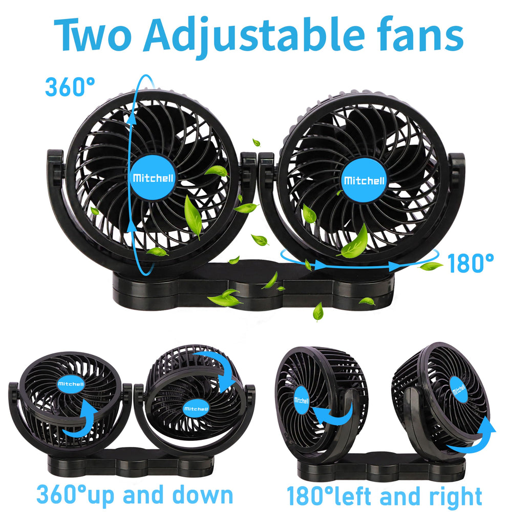 Alagoo 4-inch clip-on car fan delivering quiet, effective cooling with low energy use