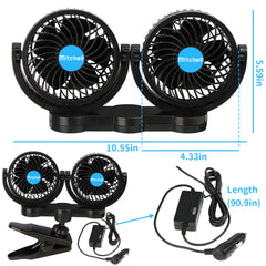 Alagoo low-noise car fan design for a peaceful cabin environment