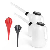 ALAYGO 2Pack 5L oil jug with measurement scale for precise pours.