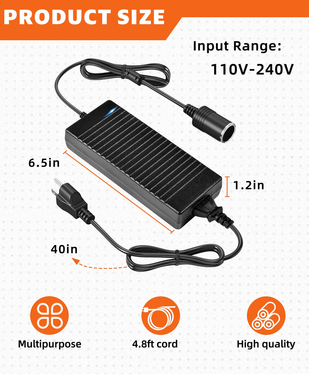 Aletbo 12V DC output port close-up for easy device connections.