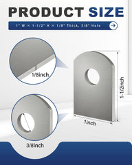Alffun weld tabs flat tab bracket, one and a half inches high, for sturdy connections.