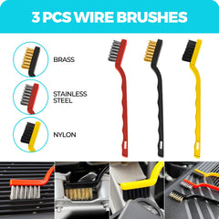 ALFLOD wheel brushes remove grime from hubs and grilles without scratches.