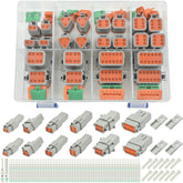 ALFOCI Deutsch connector kit with 70 solid contacts for durable automotive wiring
