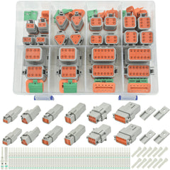 ALFOCI Deutsch connector kit with 70 solid contacts for durable automotive wiring