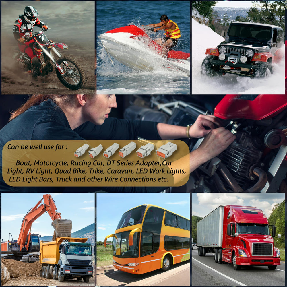 ALFOCI Deutsch kit supports boats, motorcycles, cars, and trucks wiring projects